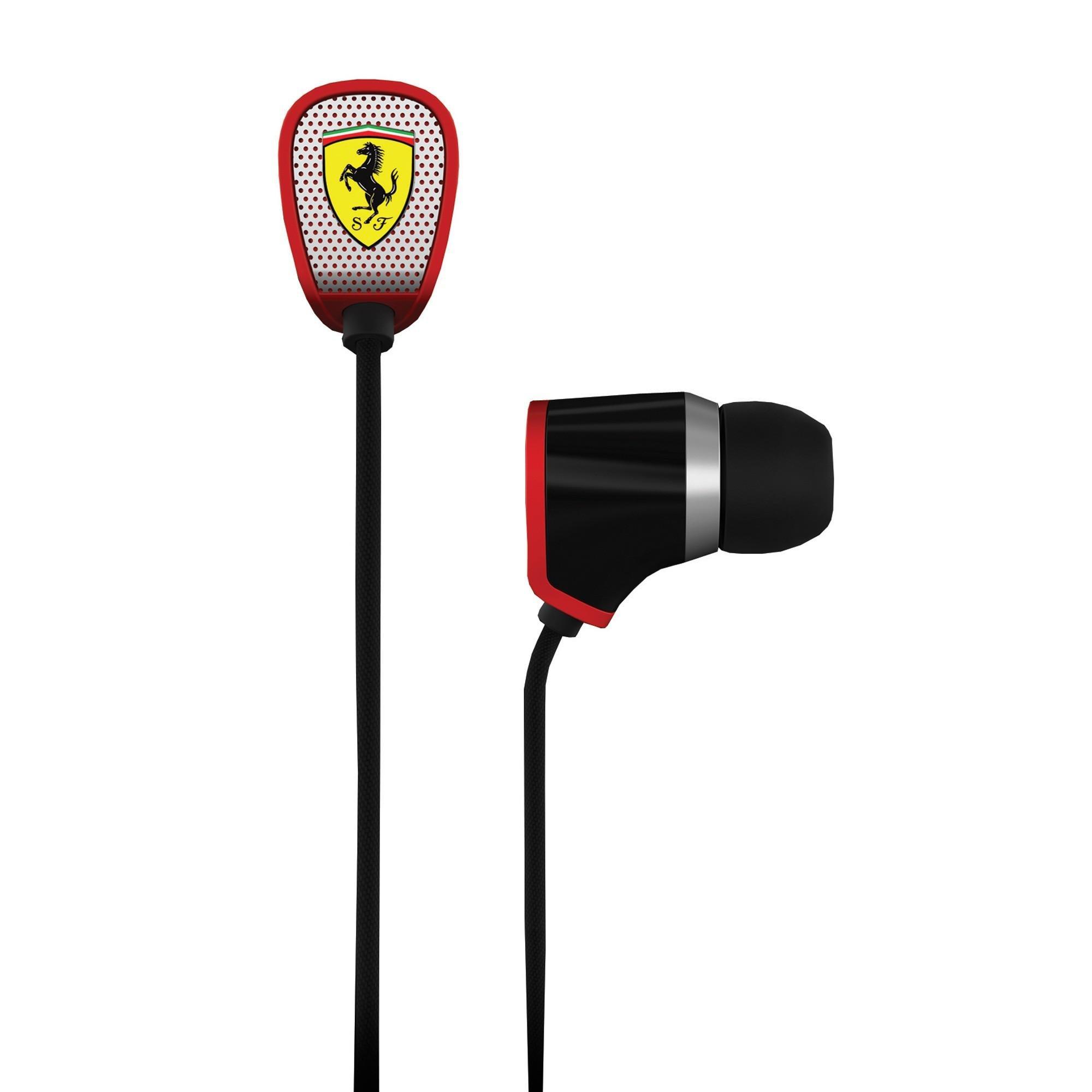 Ferrari by Logic3  Ferrari by Logic3 Scuderia R100i Auricolare Cablato In-ear Nero 