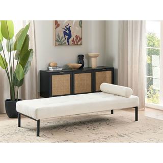 Beliani Chaise longue en Bouclé Moderne CHINON  