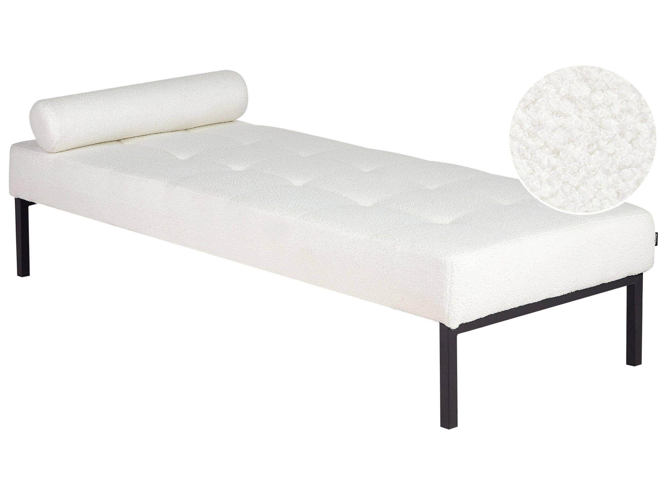 Beliani Chaiselongue aus Bouclé Modern CHINON  