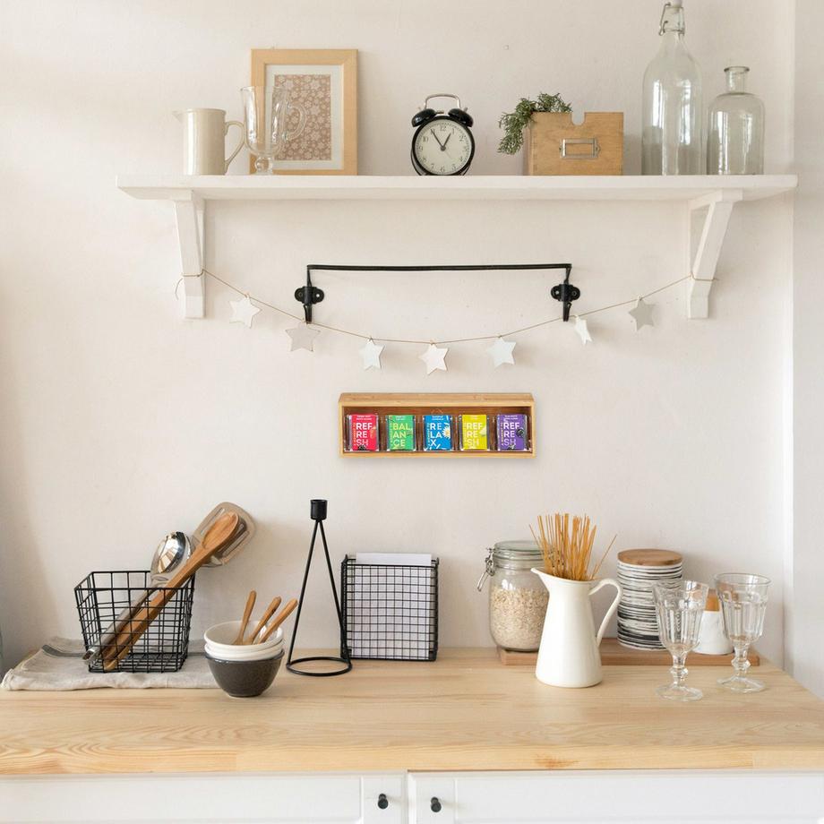 B2X Scatola da tè in bambù  