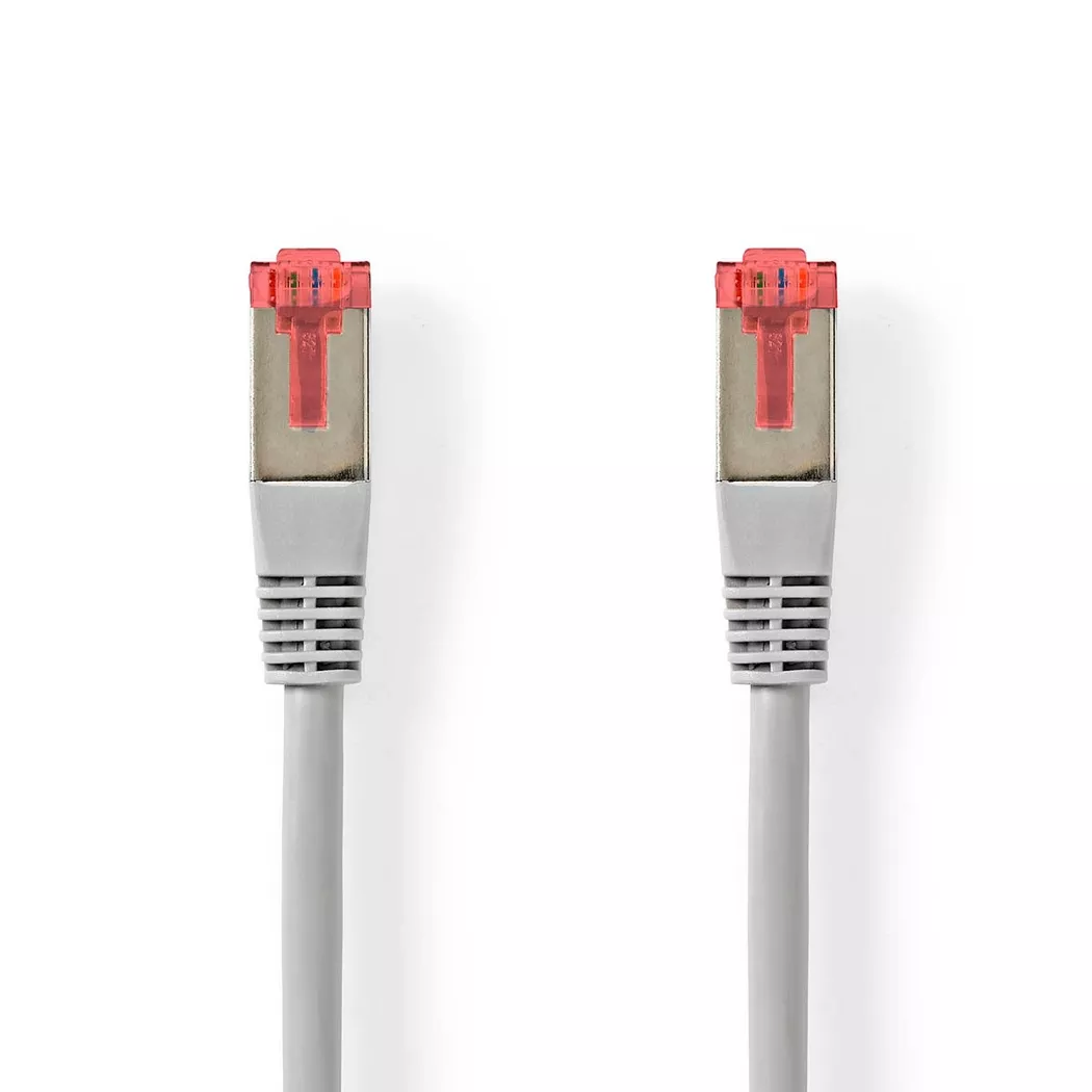 Nedis – CAT6 Netzwerkkabel | RJ45 Stecker SF/UTP 30,0 m Rund PVC Grau Etikett, One Size