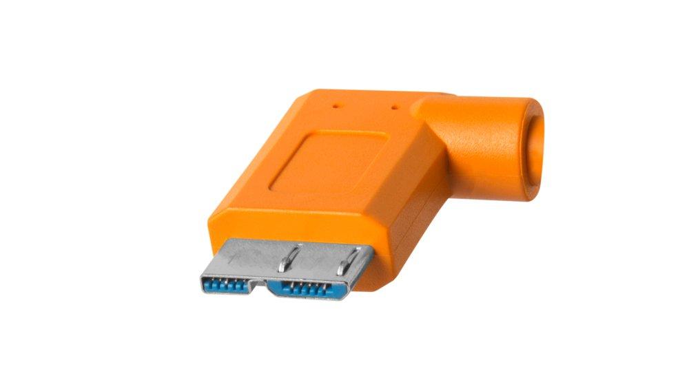 Tether Tools  CUC33R15-ORG câble USB 4,6 m USB 3.2 Gen 1 (3.1 Gen 1) USB C Micro-USB B Orange 