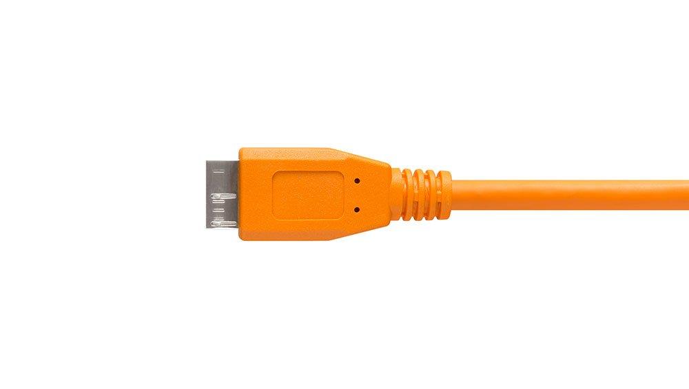 Tether Tools  Tether Tools CUC33R15-ORG USB Kabel 4,6 m USB 3.2 Gen 1 (3.1 Gen 1) USB C Micro-USB B Orange 