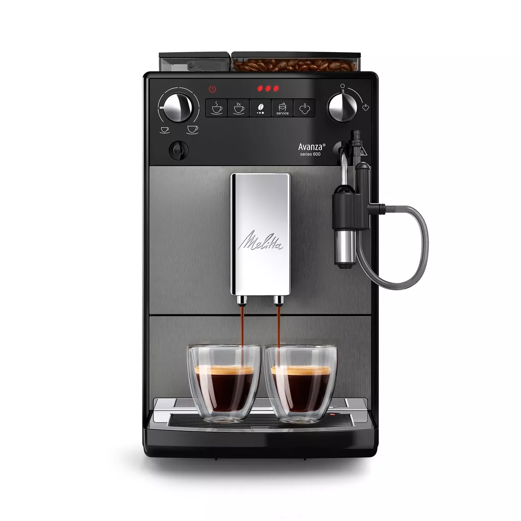 Melitta – 6767843 Kaffeemaschine Vollautomatisch Espressomaschine 1,5 l, Grau