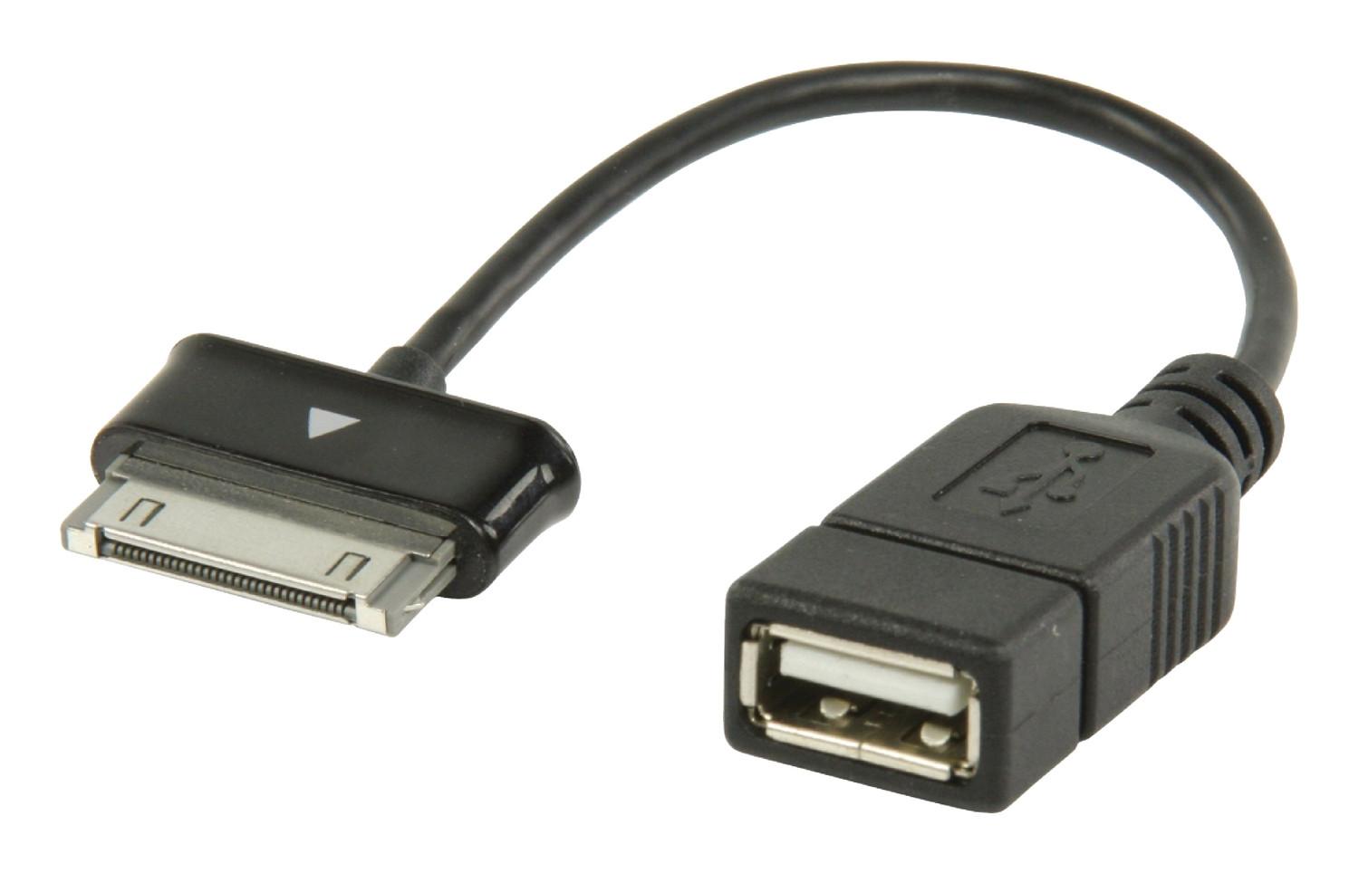 Nedis  Synchronisations- und Ladekabel Samsung 30-Pin Stecker - USB A Buchse 0,20m Schwarz 