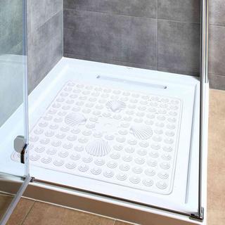 Tatkraft Tapis de douche antidérapant 48x48 cm blanc  