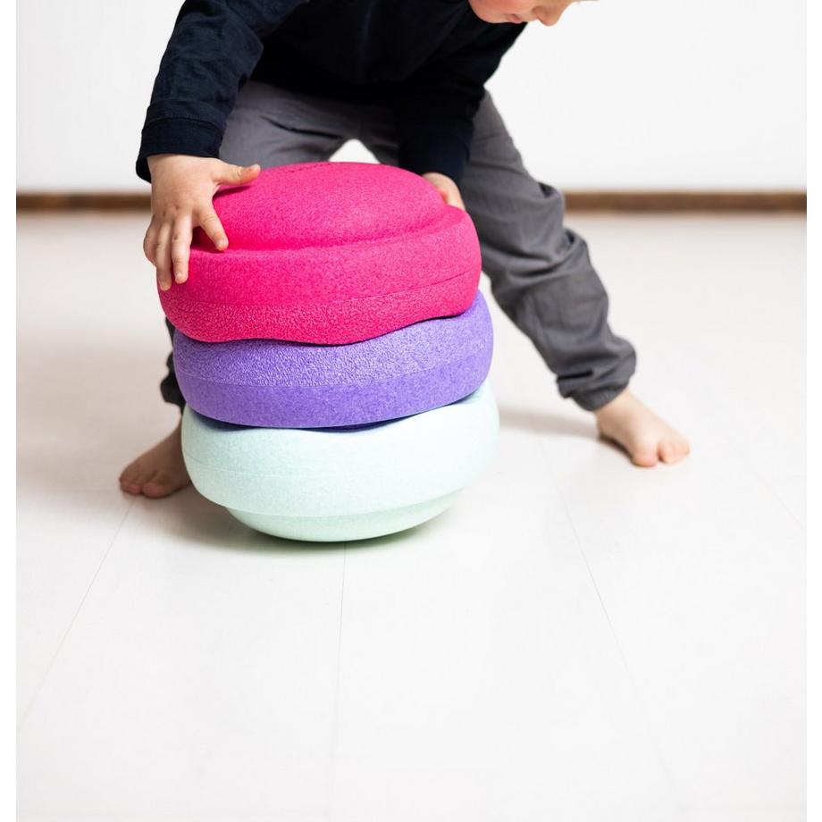 Brique à empiler fresh (3 pièces). Contient couleurs: menthe, rose, violet, Stapelstein