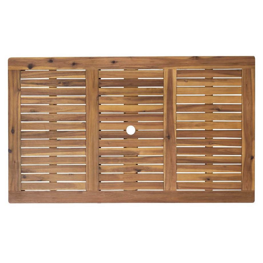 mutoni Dinette da giardino acacia naturale 135x80 (4 pezzi)  