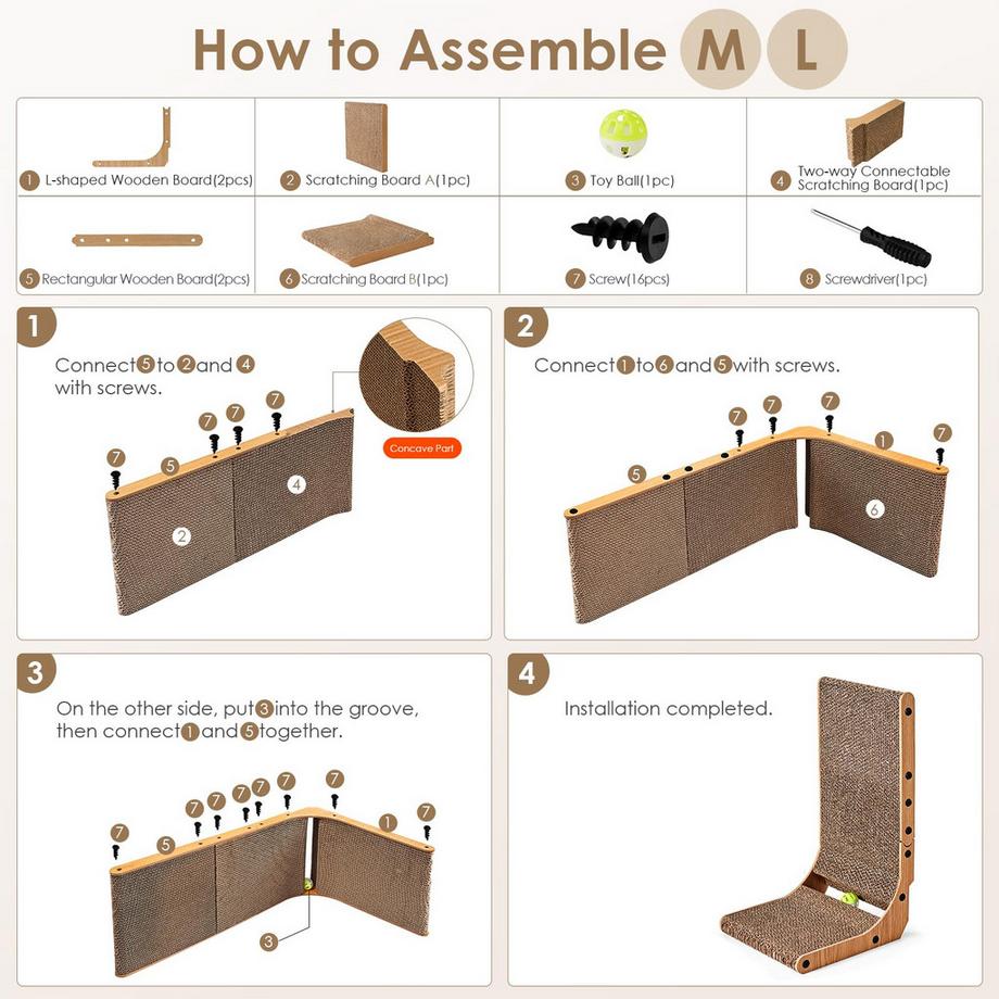 Activity-board  Planche à gratter pour Chat 