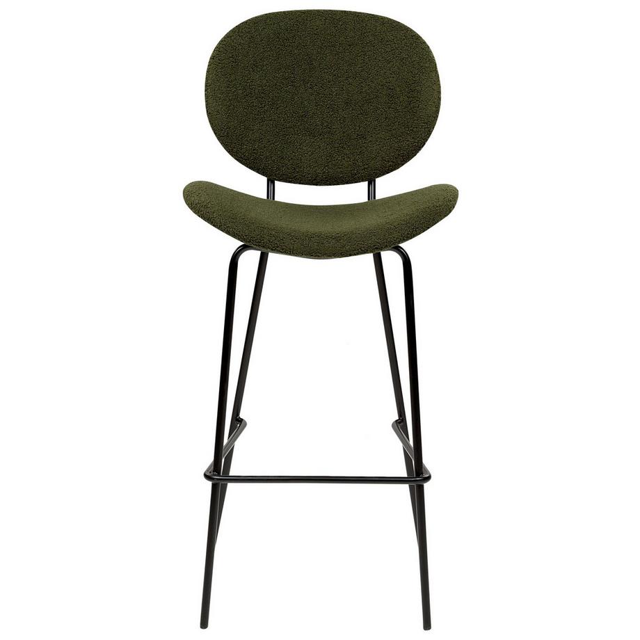 Beliani Set di 2 sedie alte en Bouclé Classico LUANA  