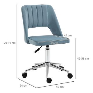 Northio Chaise De Bureau Chaise Pivotante Chaise De Bureau Réglable En Hauteur Rotative À 360° Design Pétoncle Mousse Velours Polyester  