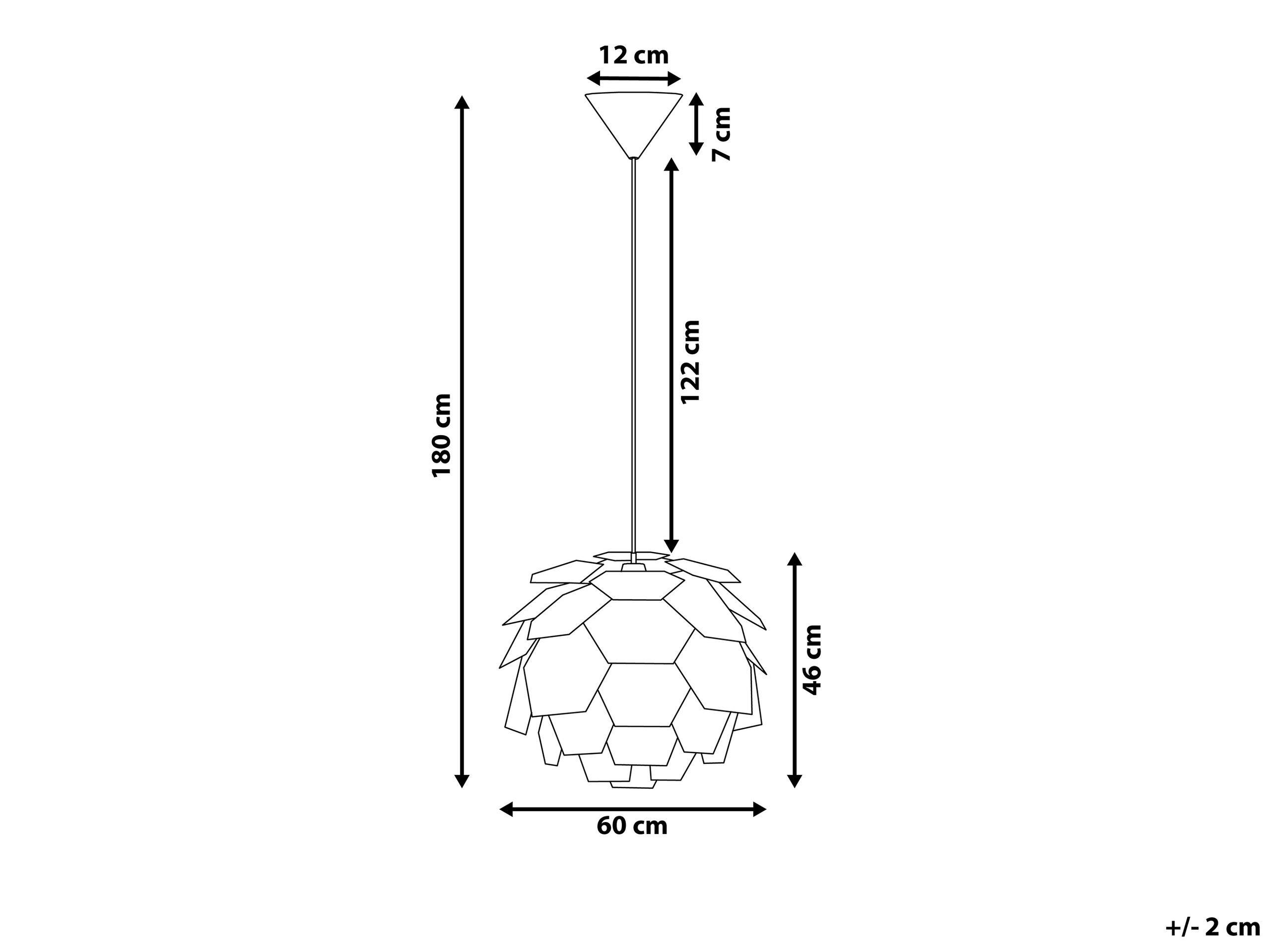 Beliani Lampe suspension en Matière synthétique Moderne SEGRE  