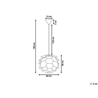 Beliani Lampe suspension en Matière synthétique Moderne SEGRE  