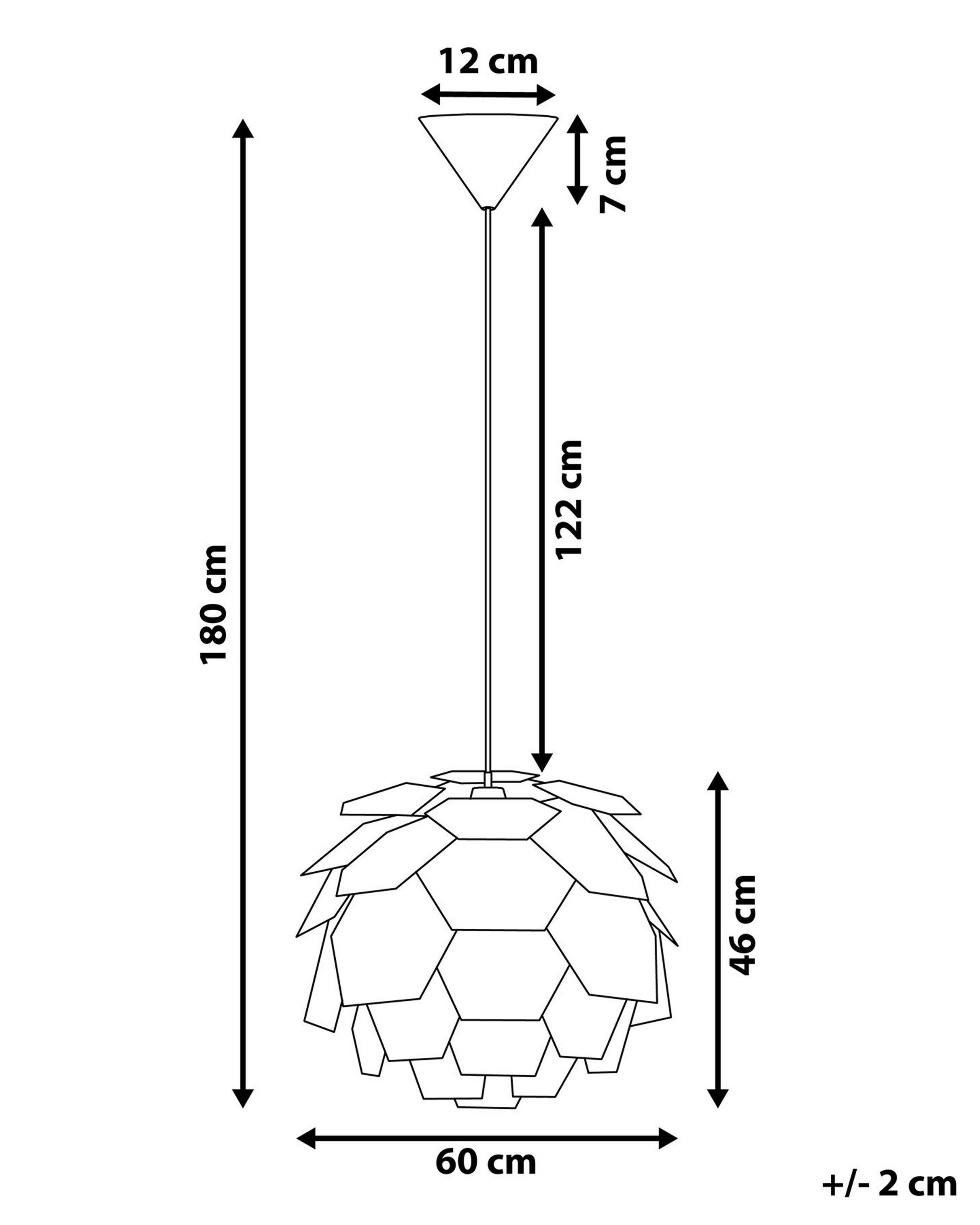 Beliani Lampe suspension en Matière synthétique Moderne SEGRE  