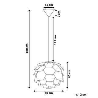 Beliani Lampe suspension en Matière synthétique Moderne SEGRE  