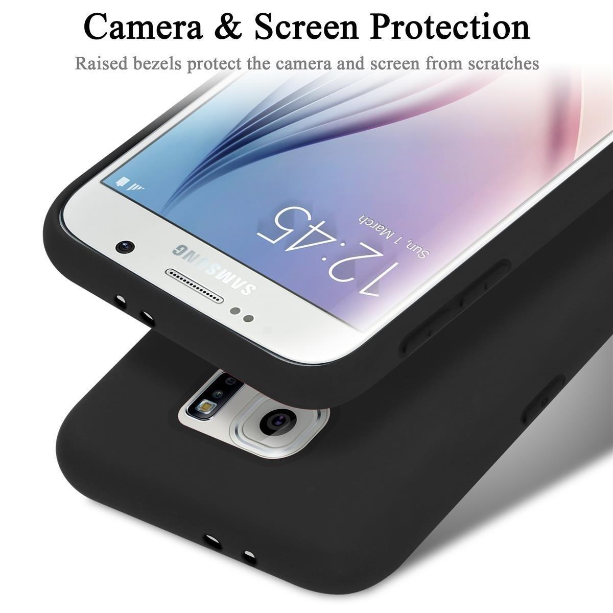 Cadorabo  Housse compatible avec Samsung Galaxy S6 - Coque de protection en silicone TPU flexible 