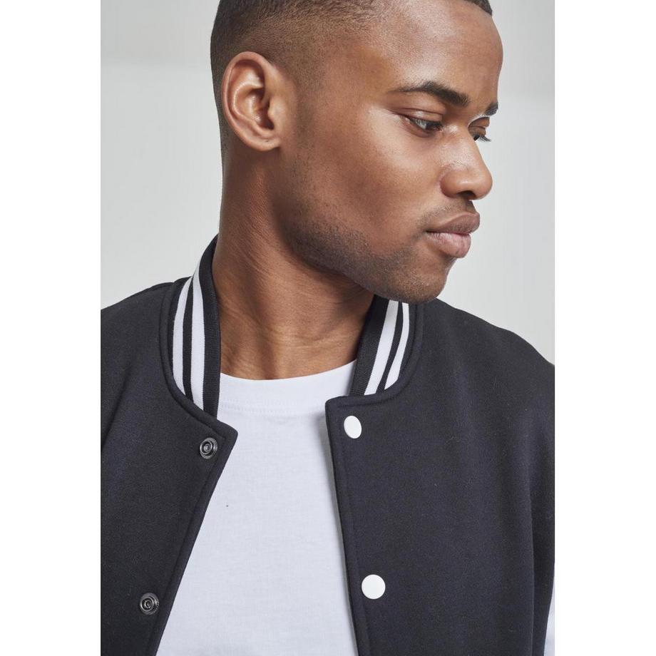 URBAN CLASSICS Zweifarbige College Sweat Basic Jacke  