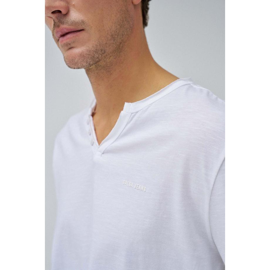 Salsa Maglietta Henley a maniche lunghe  