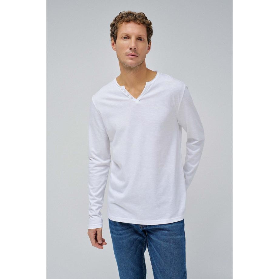 Salsa Maglietta Henley a maniche lunghe  