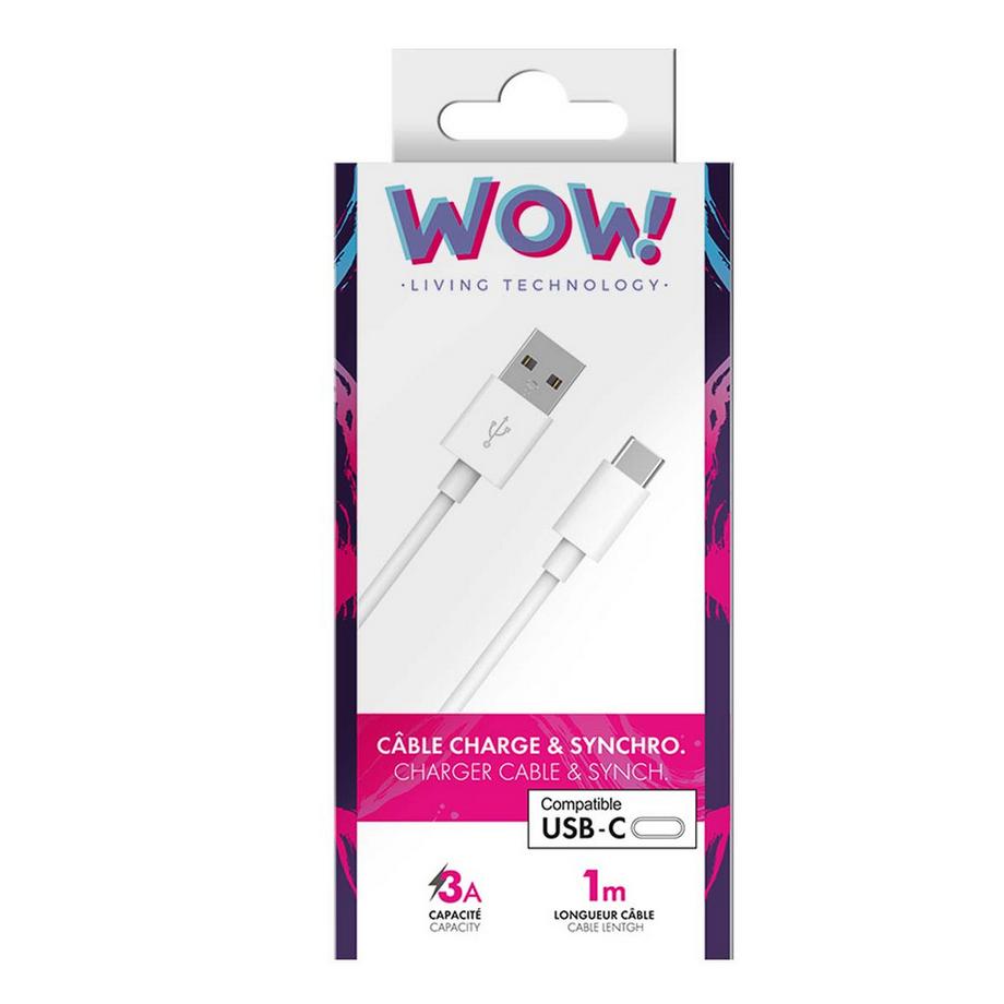 WOW  Câble USB A/USB C 