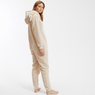 SO'HOME  Kapuzenjumpsuit aus Sherpa-Fleece 