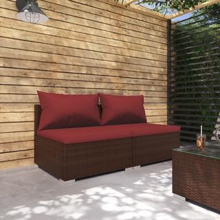 VidaXL set salotto da giardino Polirattan  