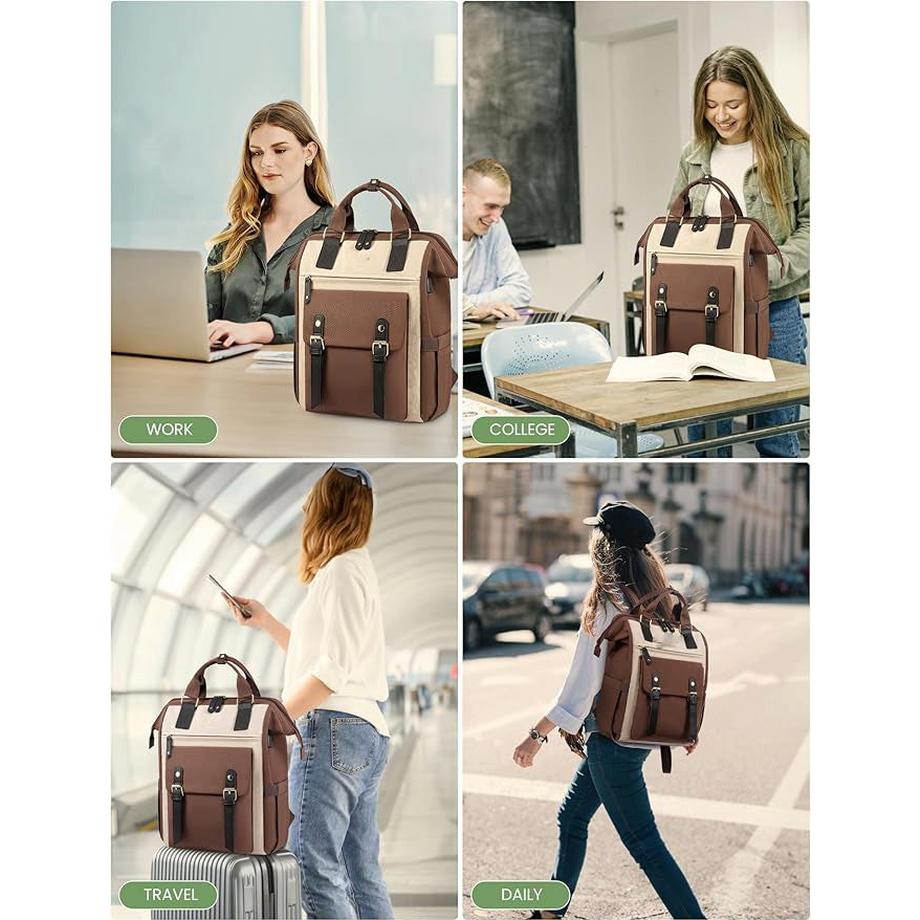 Only-bags.store Elegante zaino piccolo per laptop College Daypack  