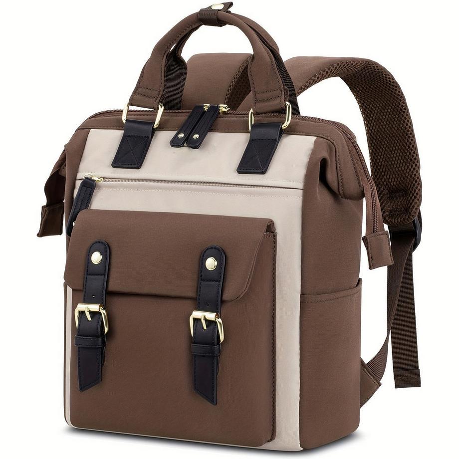 Stilvoller kleiner Laptop-Rucksack - Modischer College Daypack mit verstellbaren Trägern, robustem Reißverschluss und geräumigen Fächern