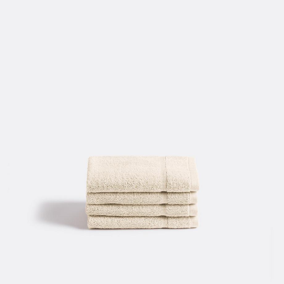 4er-Pack Gästehandtücher Zavara aus Frottee
