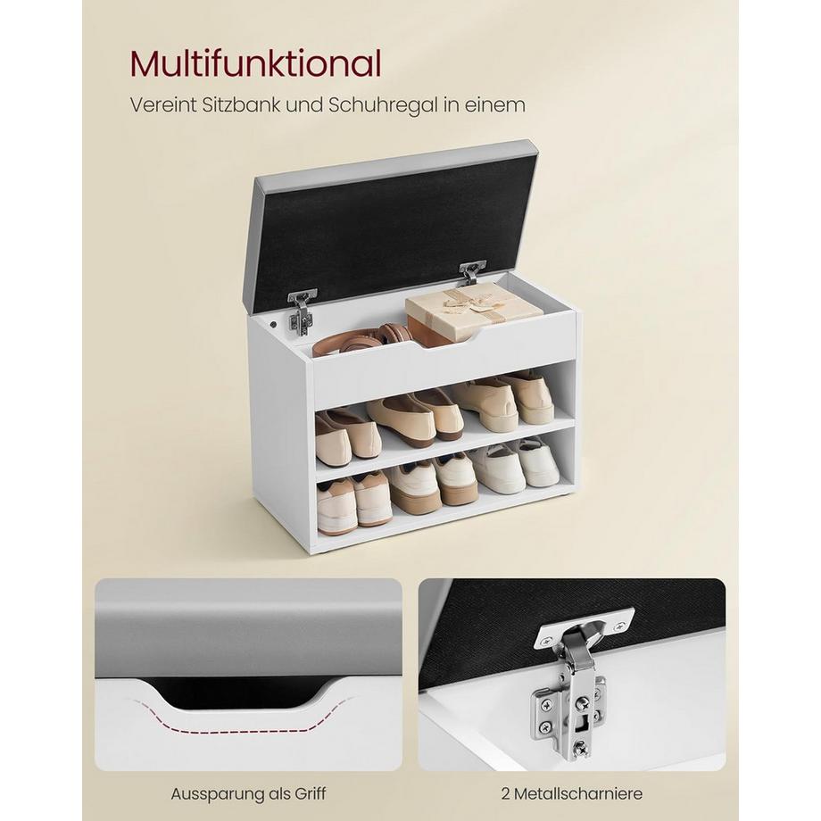 Songmics Schuhbank mit Kissen  