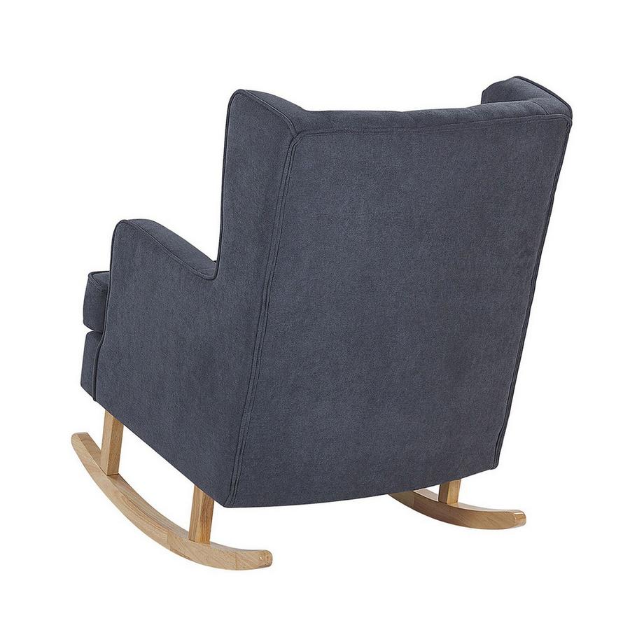 Beliani Fauteuil à bascule en Tissu Rétro TRONDHEIM  