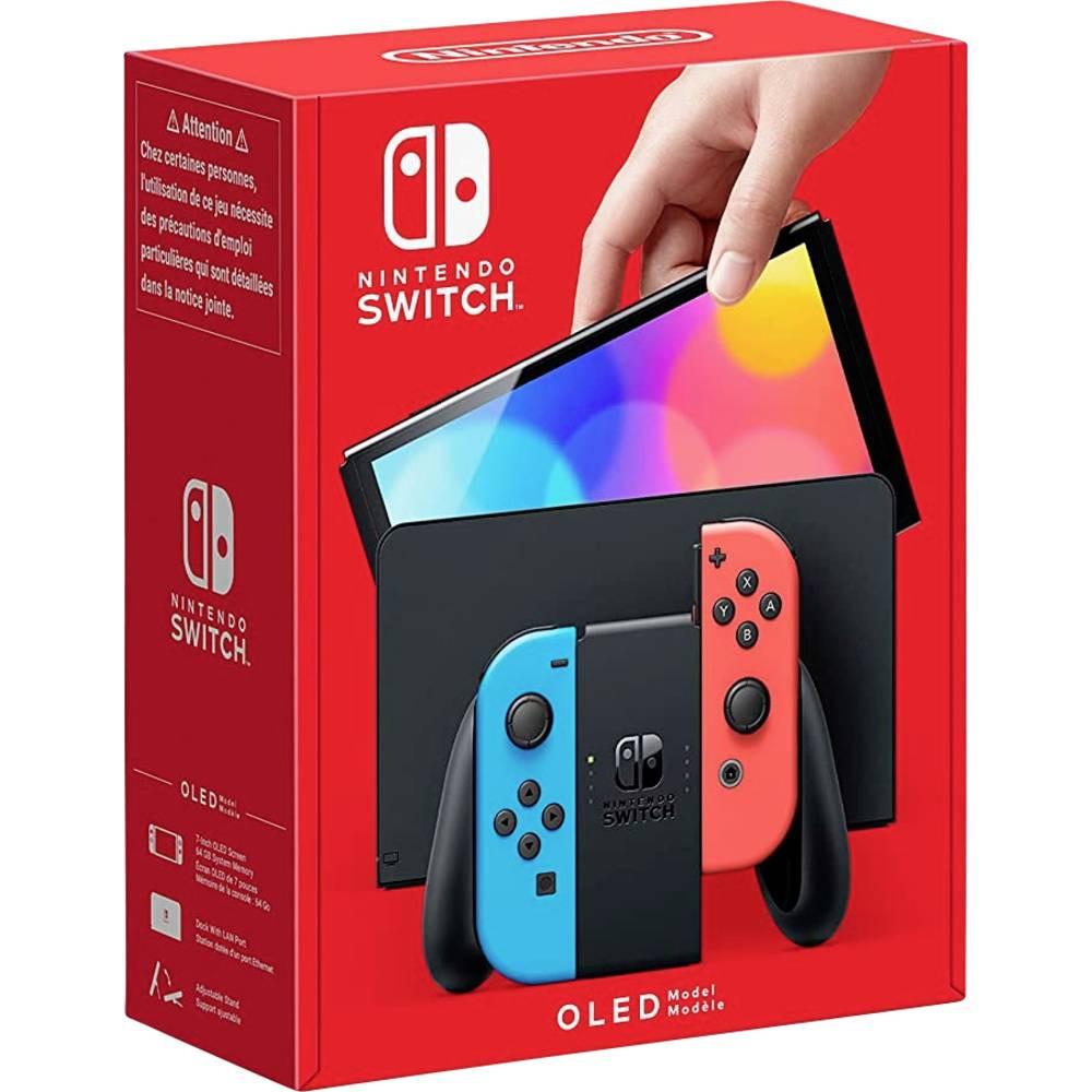 Nintendo  Switch OLED Konsole 64 GB Neonrot, Neonblau 