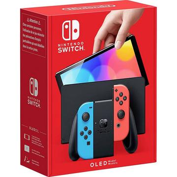 Switch OLED Konsole 64 GB Neonrot, Neonblau