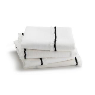 La Redoute Intérieurs Lot de 4 serviettes de table lin/coton  