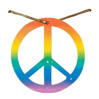 Bristol Novelty  PeaceAnhänger in Regenbogenfarben 