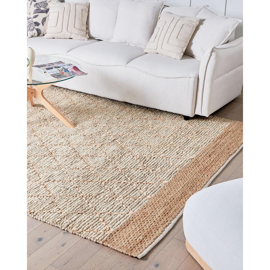Beliani Tapis en Jute Boho TELLIKAYA  
