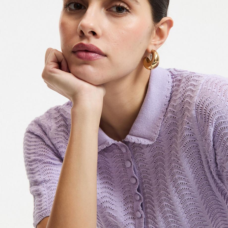 La Redoute Collections Pullover con Collo Polo  