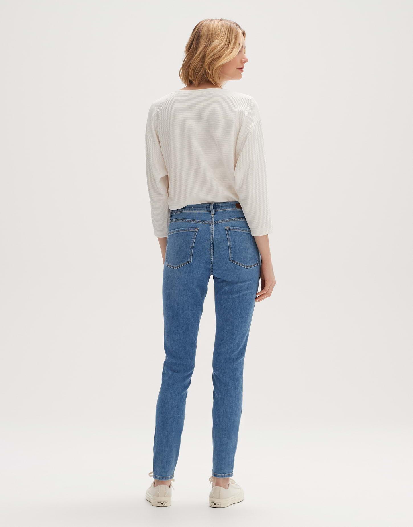 OPUS  Jeans skinny Elma mid blue Moulant 