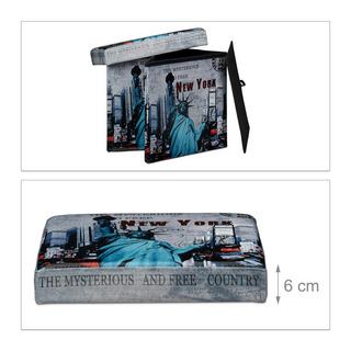 B2X Hocker mit Stauraum Trendmotiv  