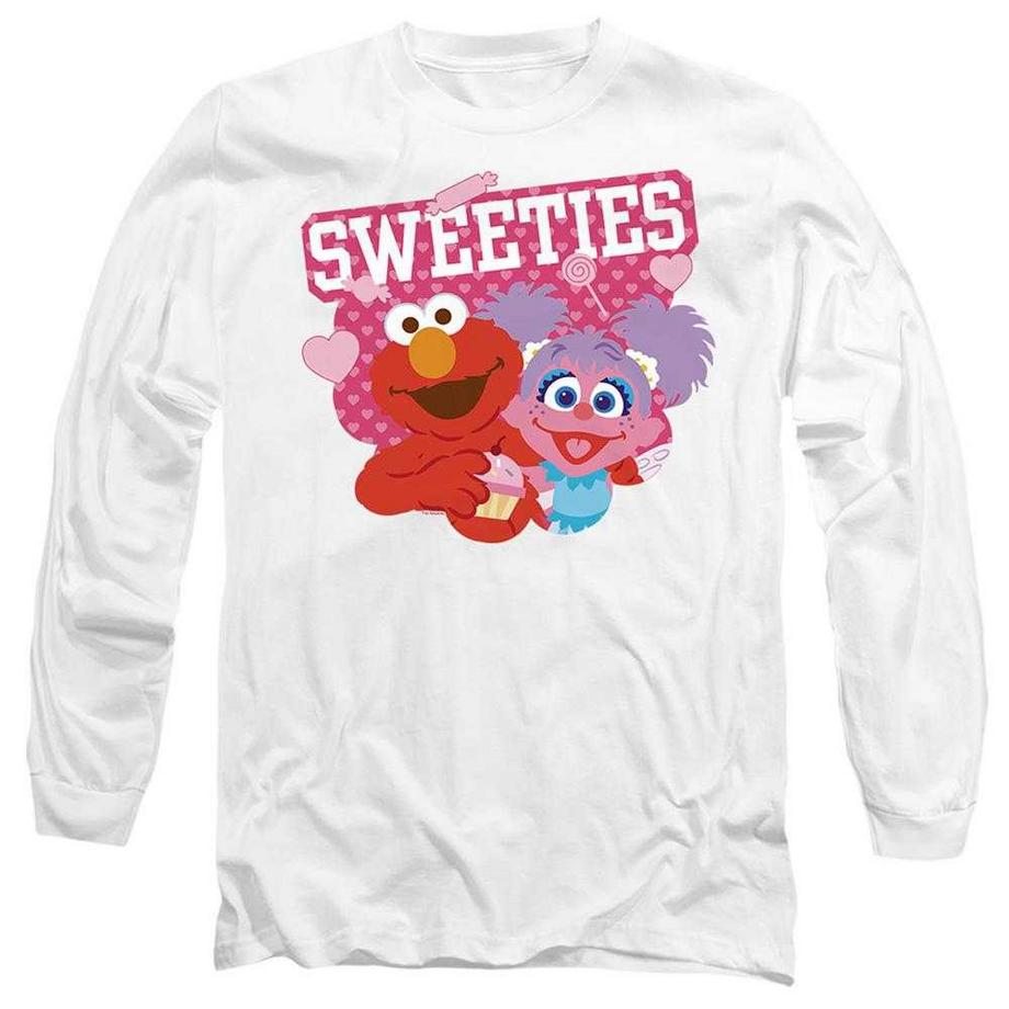 Sweeties Maglietta San Valentino Elmo E Abby Manica Lunga