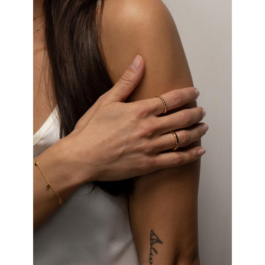 PHANTASYA  Bague boules 1485 Plaqué or rose 