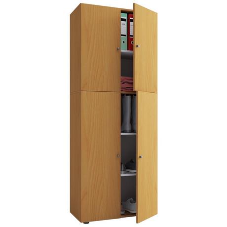 VCM Holz Kleiderschrank Jugendschrank Kinderschrank Schrank Lona Drehtüren  