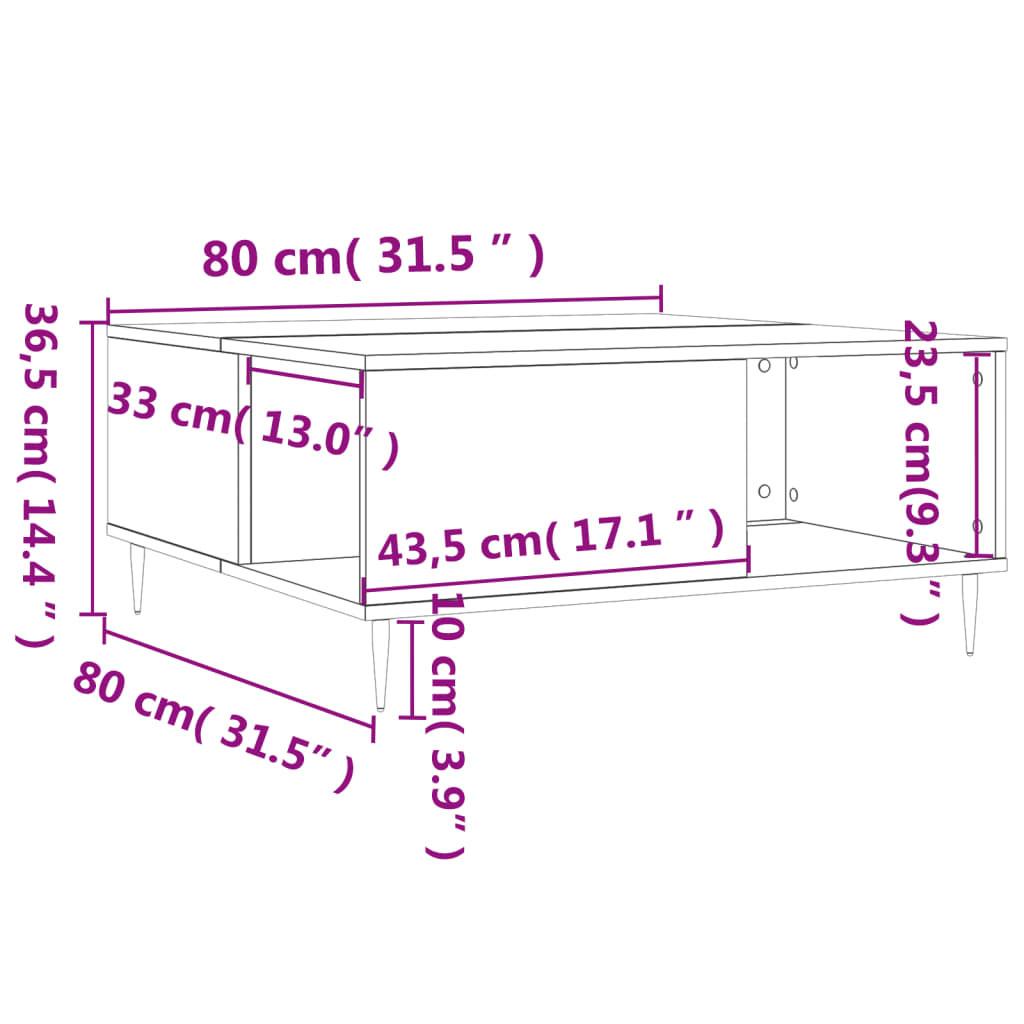 VidaXL Table basse bois d'ingénierie  