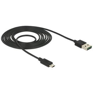 DeLock  83850 cavo USB 2 m USB 2.0 USB A Micro-USB B Nero 