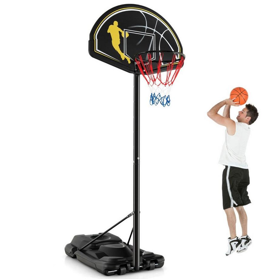Northio  Support de basket-ball réglable en hauteur de 130 à 305cm, avec roues et support, cerceau de basket-ball Portable 