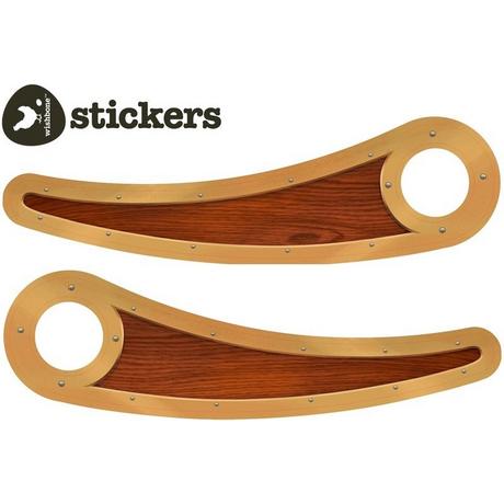 Wishbonebike  Sticker Pack-Recycling Bike Woodie, Wishbone 