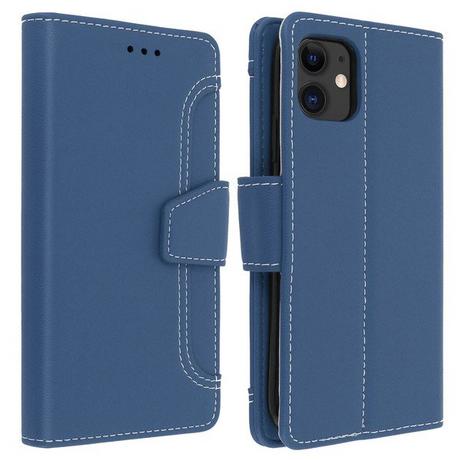 Avizar  Etui mit Portemonnaie iPhone 11 Blau 