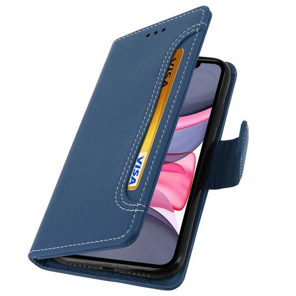 Avizar  Etui mit Portemonnaie iPhone 11 Blau 