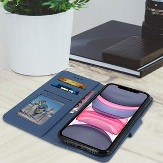 Avizar  Etui mit Portemonnaie iPhone 11 Blau 