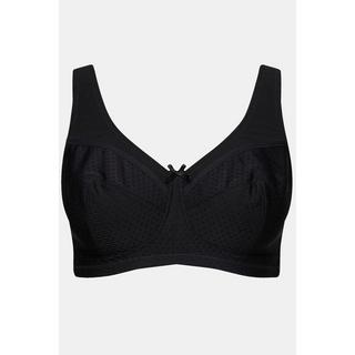 Ulla Popken  Reggiseno sostenitivo modello Kelly senza ferretto e con texture e coppa C-H 